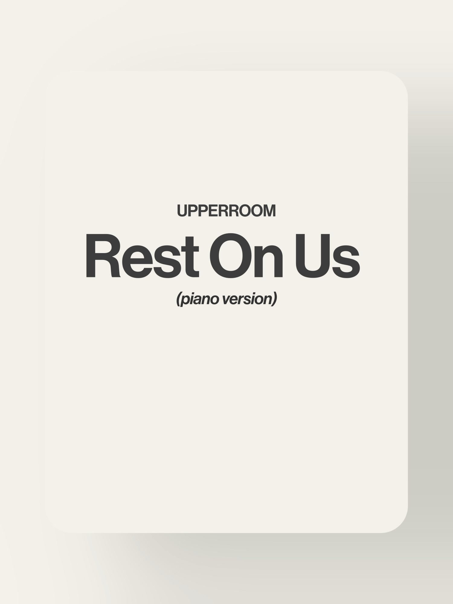 Rest On Us - Upperroom product image (1)