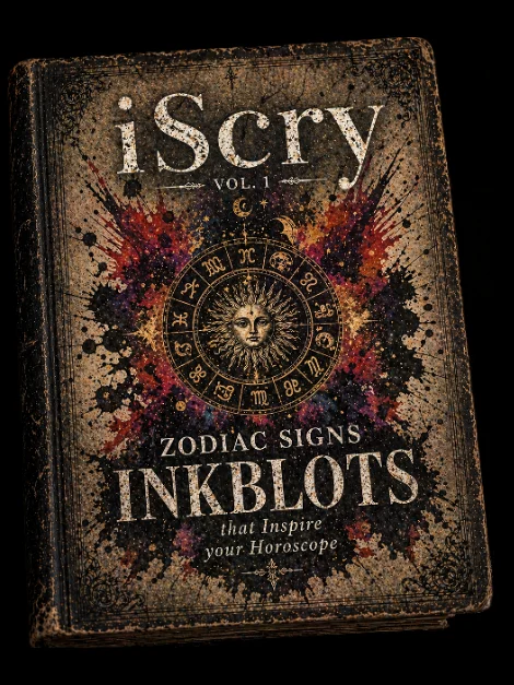 iScry vol. 1 ZODIAC SIGNS | 48 inkblots | eBook/PDF product image (1)