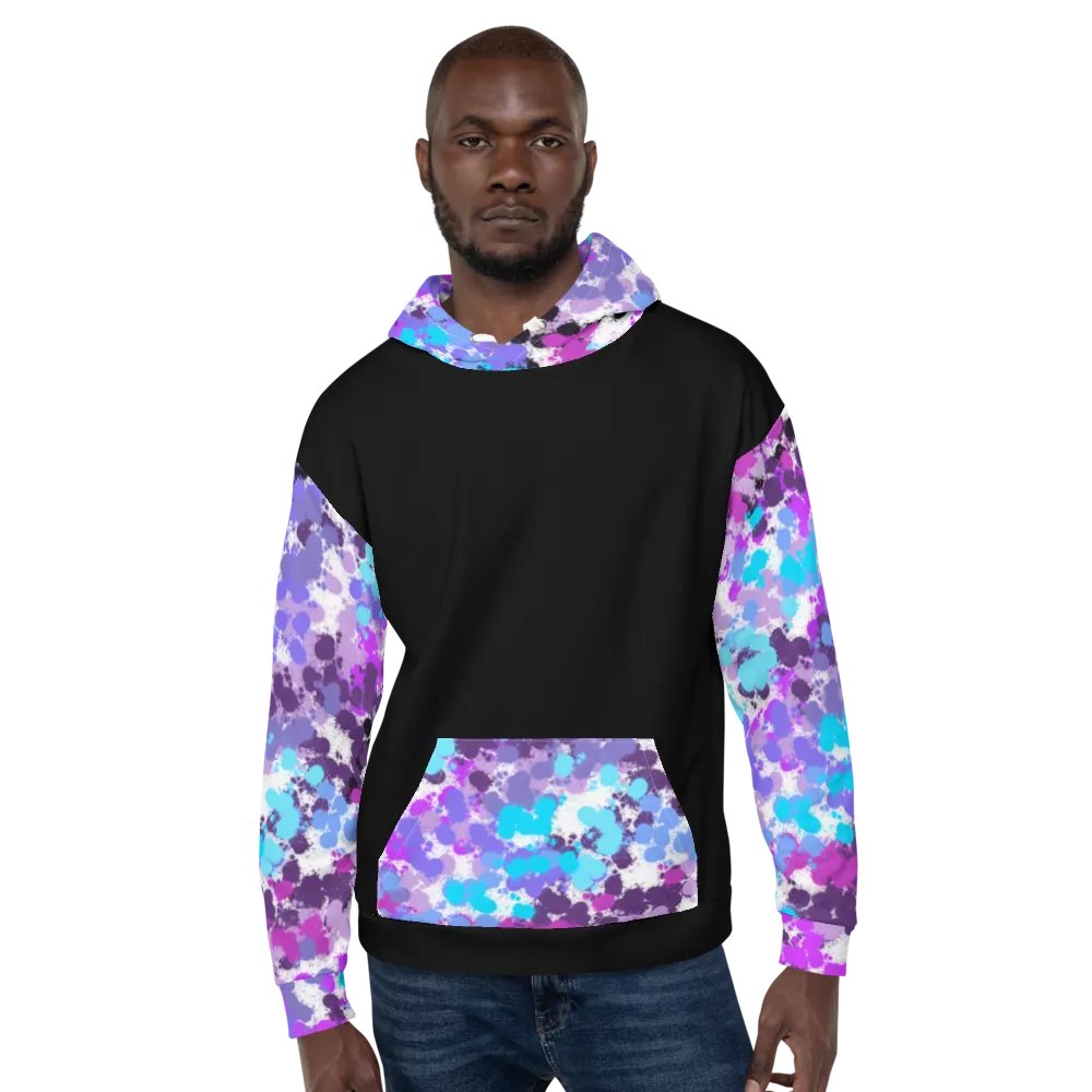 Purple And Black Splotch Hoodie product image (7)