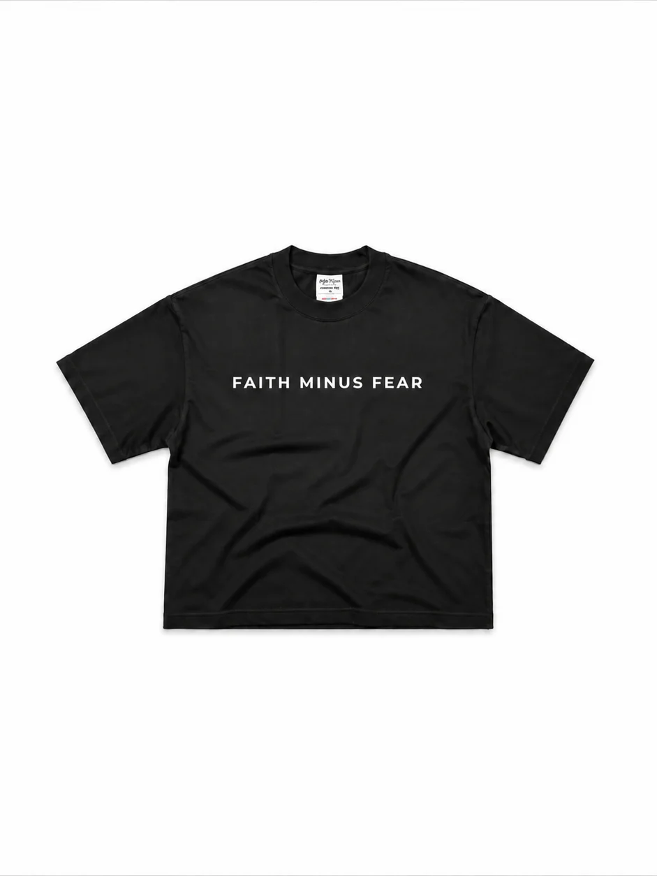 Faith Minus Fear Signature Tee – Black product image (1)