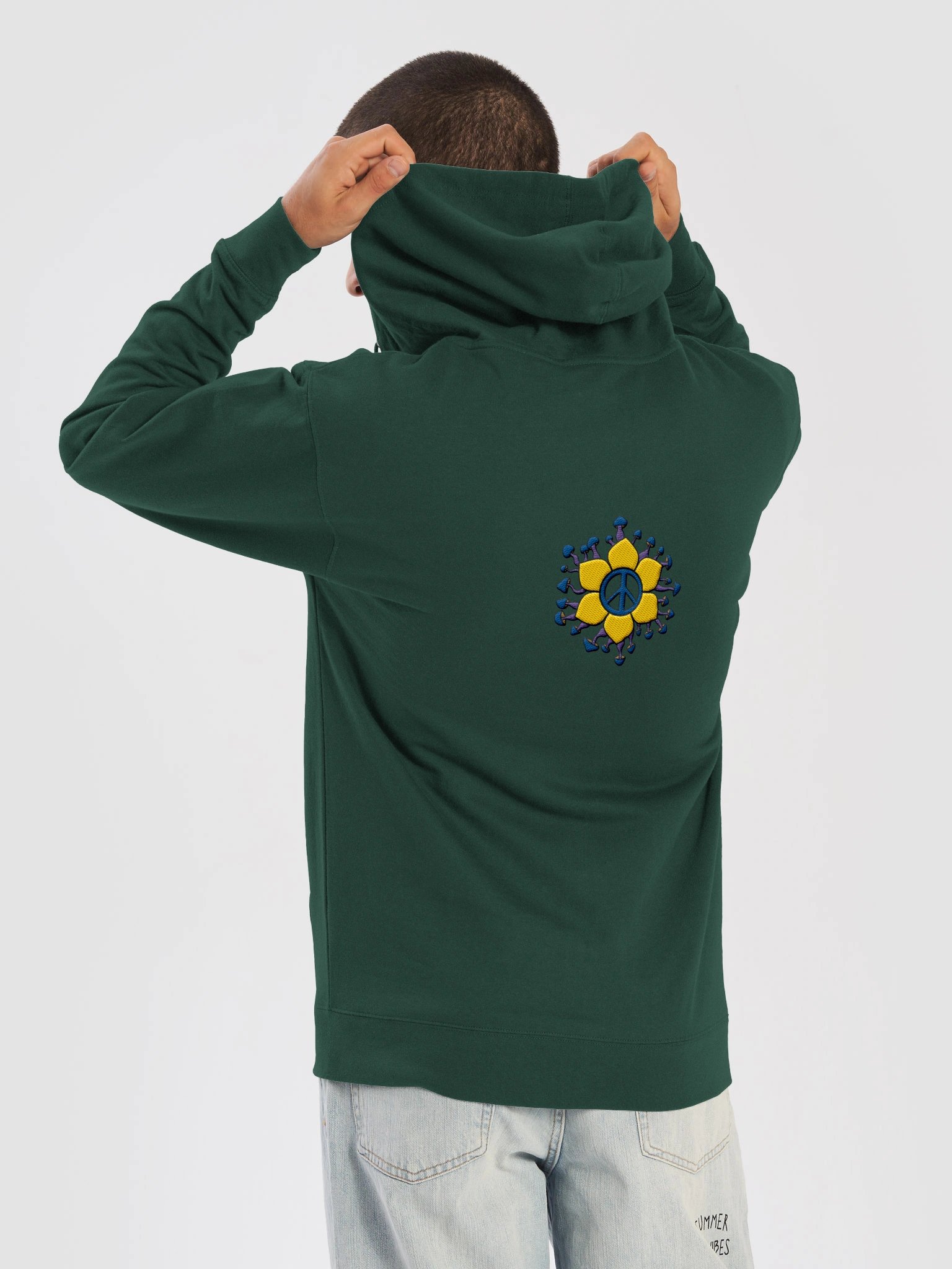 Shroomy Peace Flower Zip Up Hoodie product image (29)