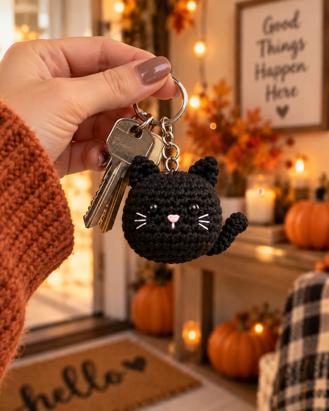 Halloween Crochet Keychain Patterns PDF, 10 Amigurumi Designs, Spooky Bundle, Digital Download product image (4)