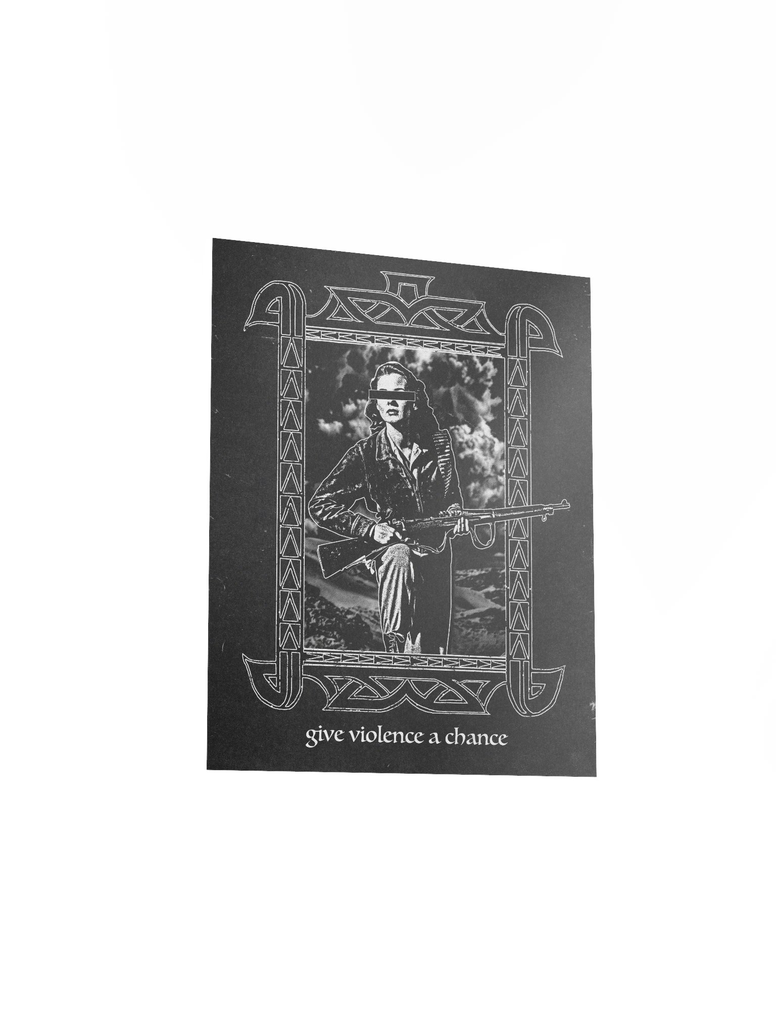"GIVE VIOLENCE A CHANCE" POSTER product image (9)