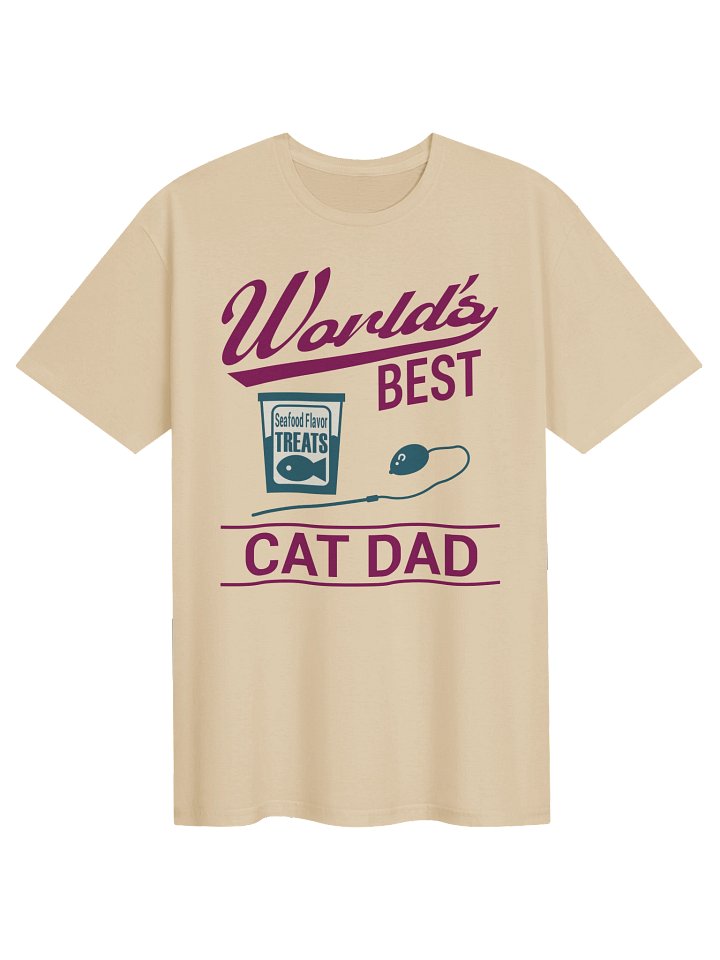 World's Best Cat Dad - Unisex Adult Super Soft Lightweight T-shirt product image (8)