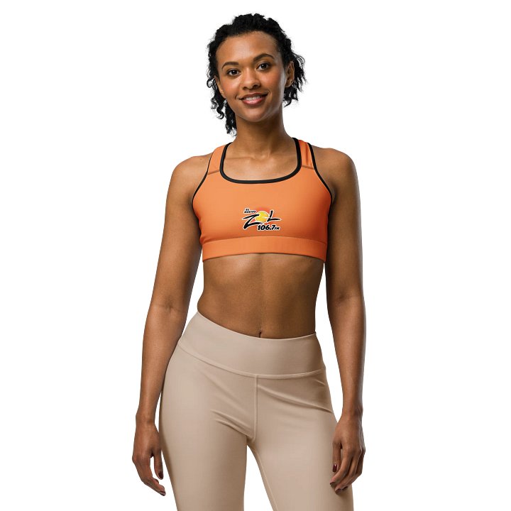 El Zol 106.7 All-Over Print Sports Bra product image (1)