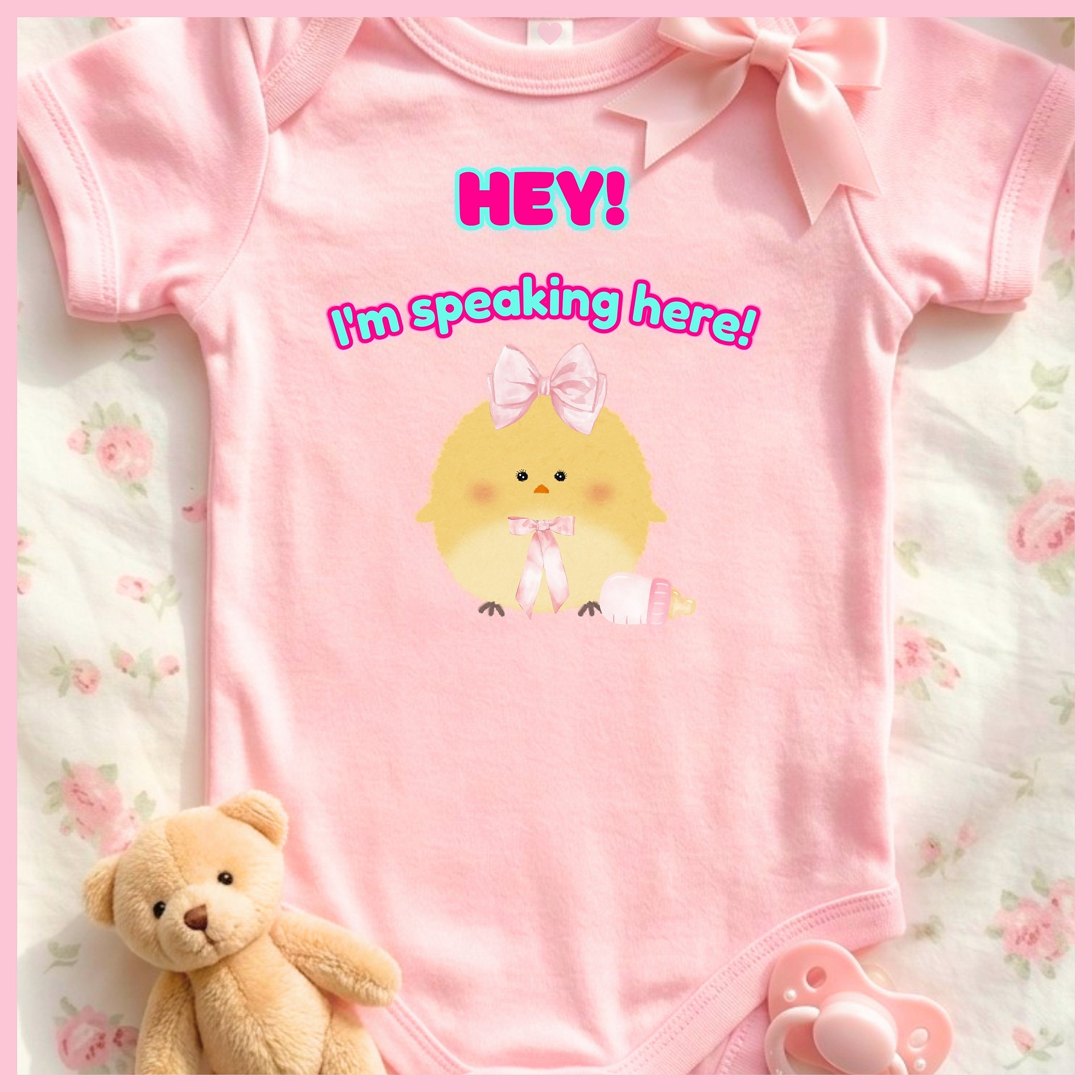 HEY! I'm speaking here!🩷Super Soft🪽Onesie🩷 product image (1)