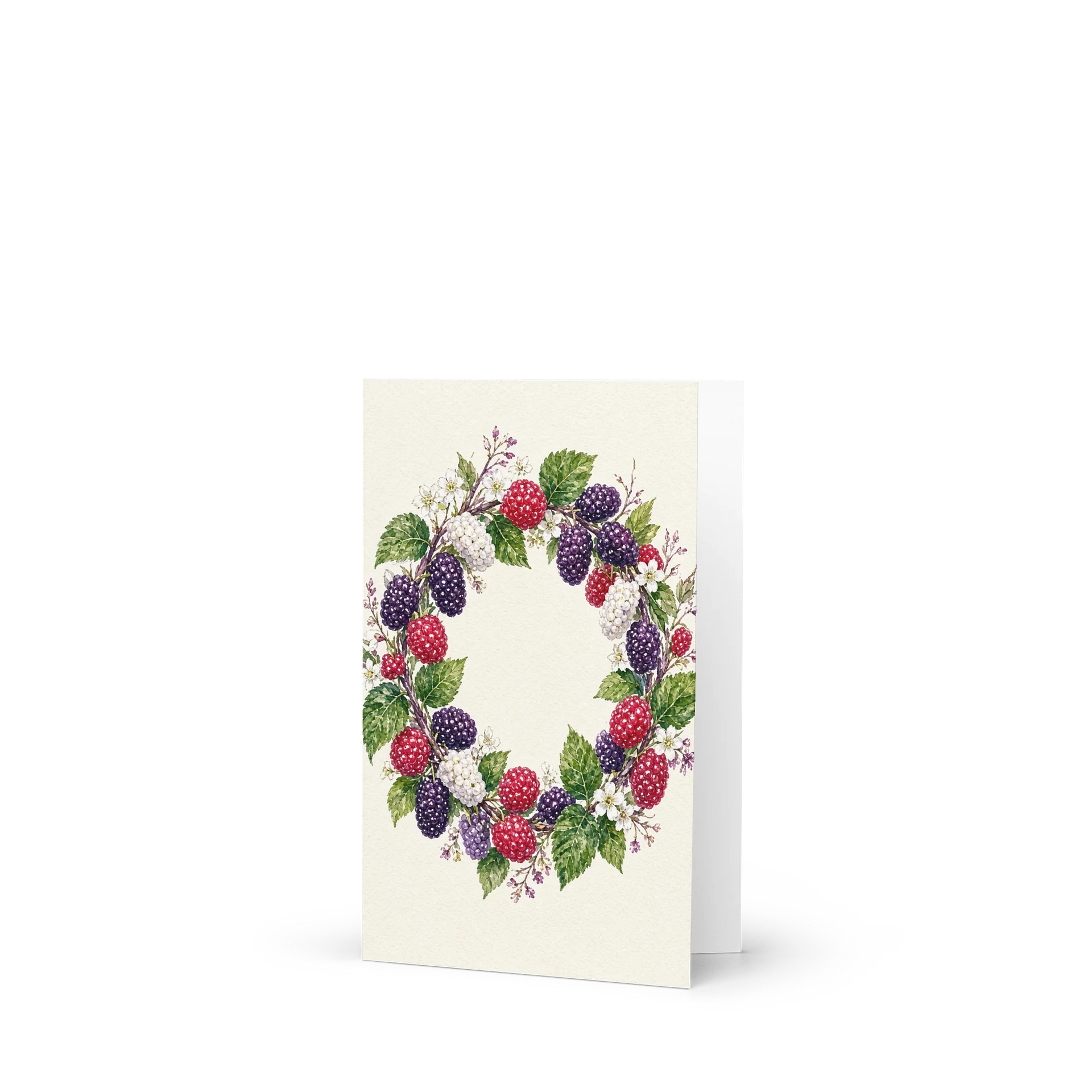 Mulberry & Raspberry Wreath Greeting Card product image (1)