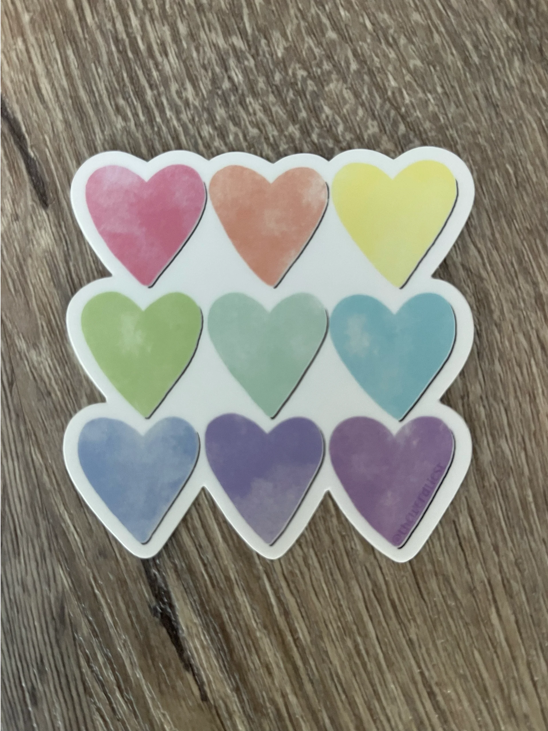 watercolor hearts vinyl sticker product image (3)