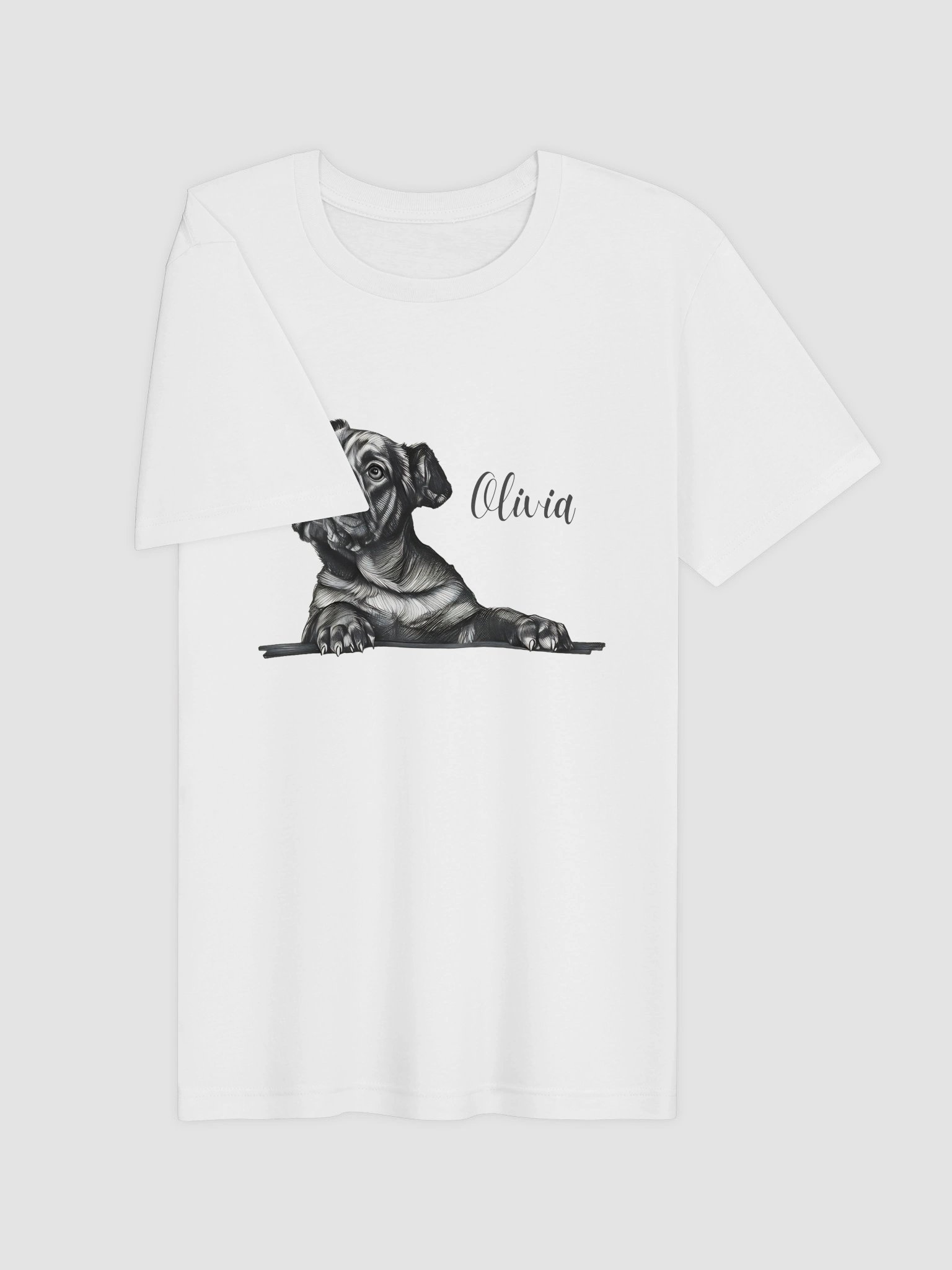 Custom Pencil Sketch Pet Portrait T-Shirt product image (30)