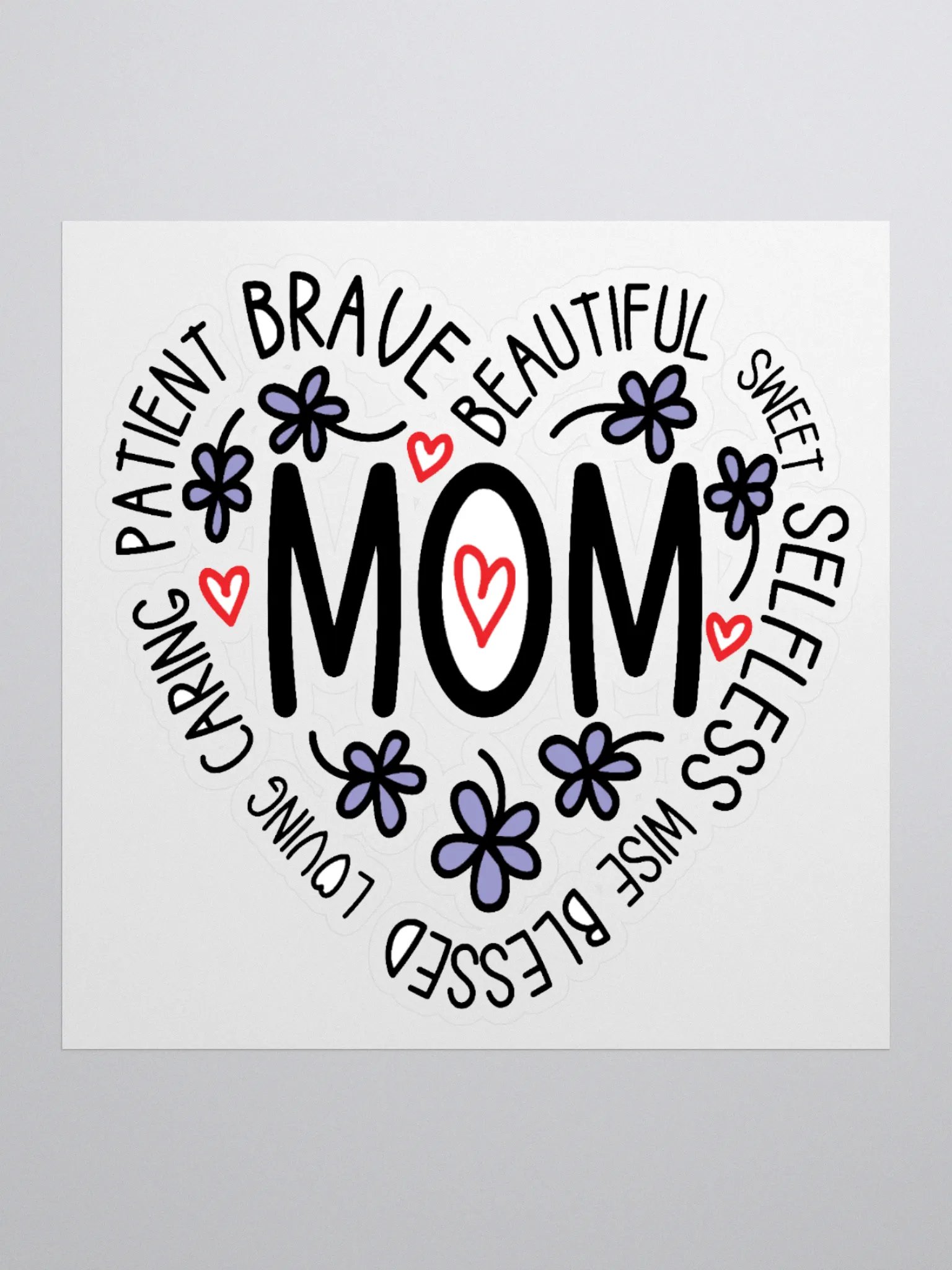 Mom's Heart Tribute Stickers product image (1)