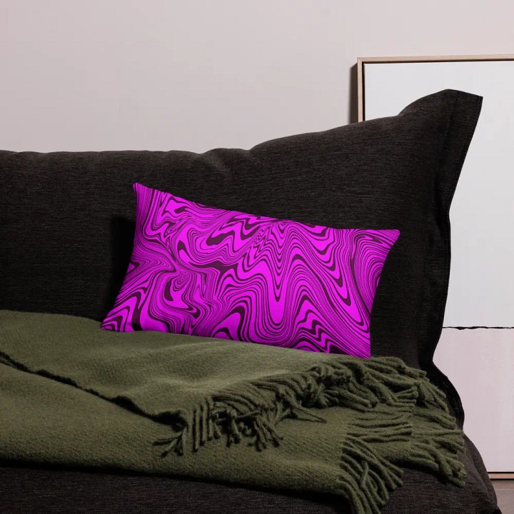 Premium Pillow Case - Abstract Purple Swirls product image (2)