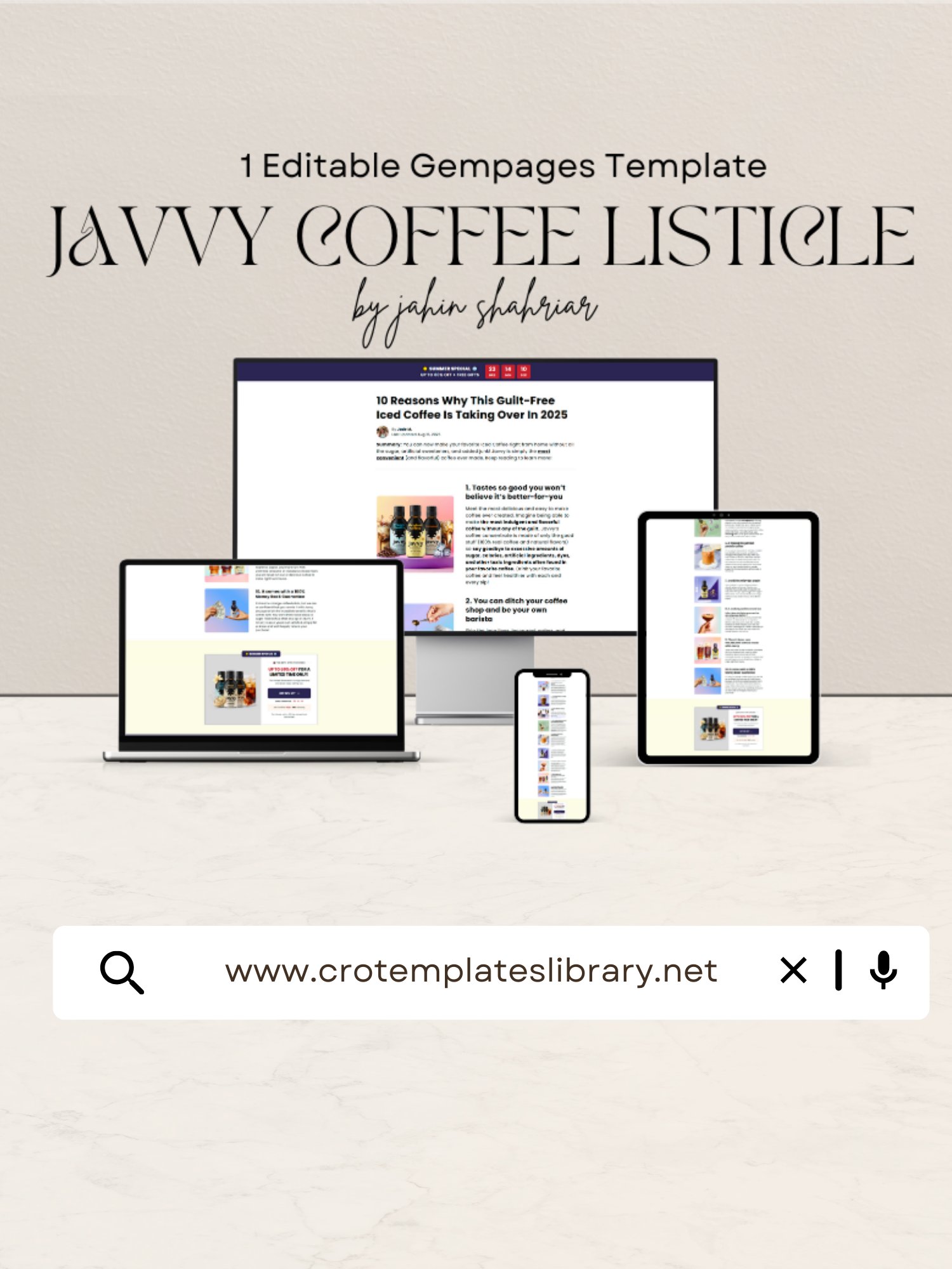 Javvy Coffee 10 Reason Listicle Template product image (1)