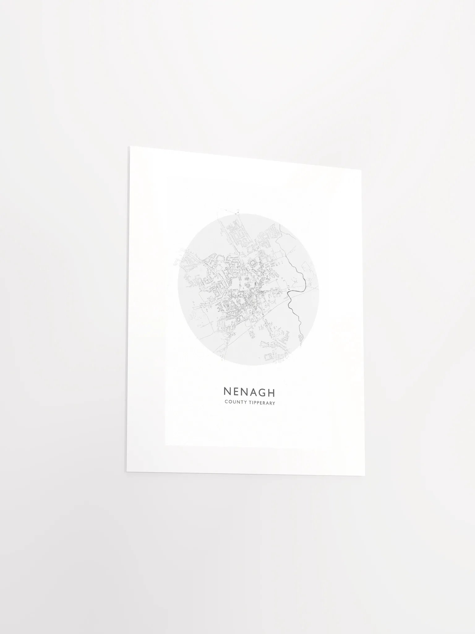 Nenagh: Unframed Poster Map (Circular) product image (15)