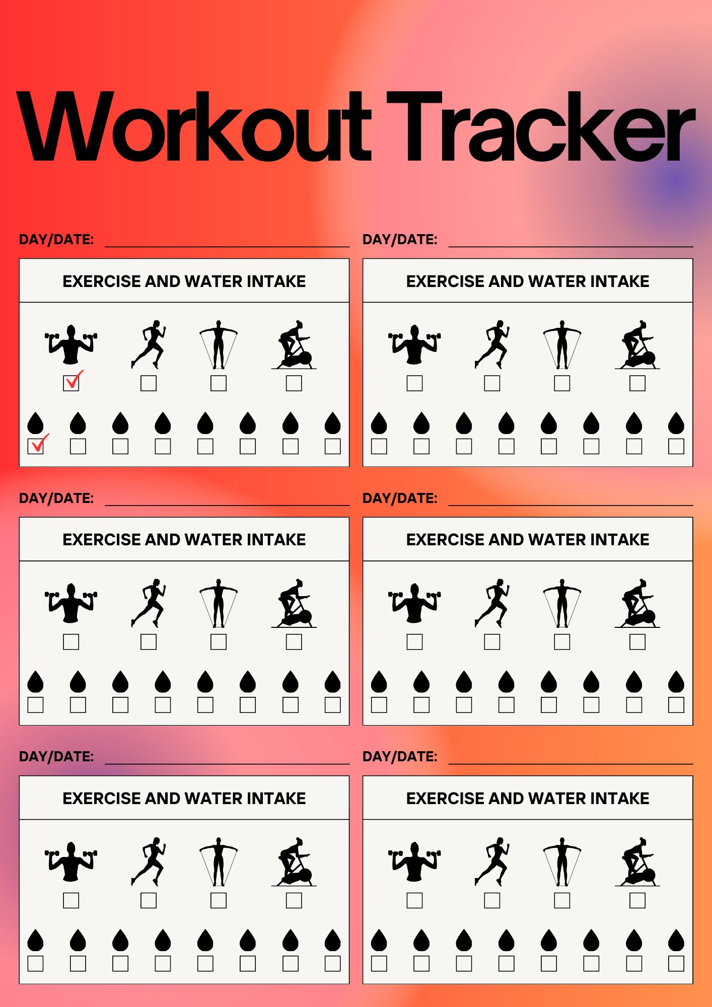 Workout Tracker Planner product image (1)