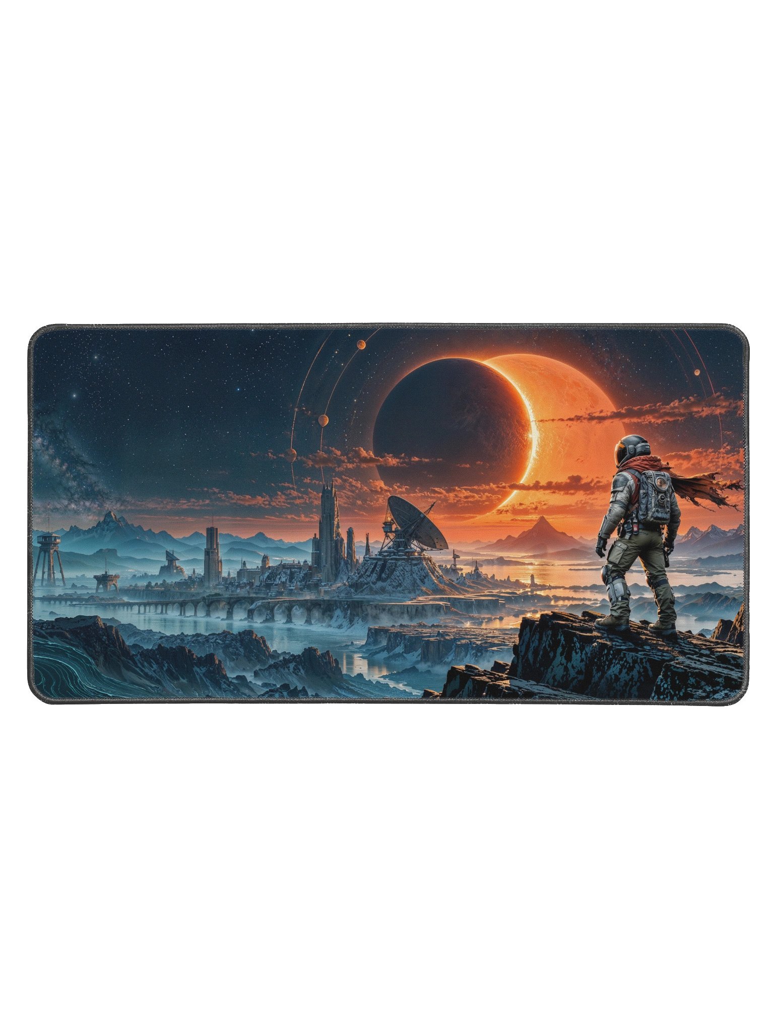 ARC Raiders Inspired Sci Fi Gaming Mouse Pad Large Desk Mat product image (1)
