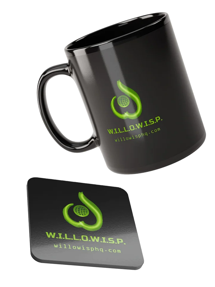Field Mug and Coaster (black) product image (1)