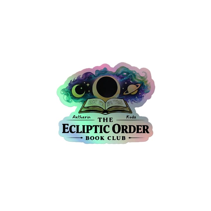 The Ecliptic Order Book Club Holographic Sticker product image (1)