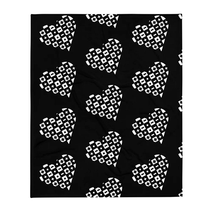 Kids Of Konnektikut Checkered Heart Blanket product image (1)