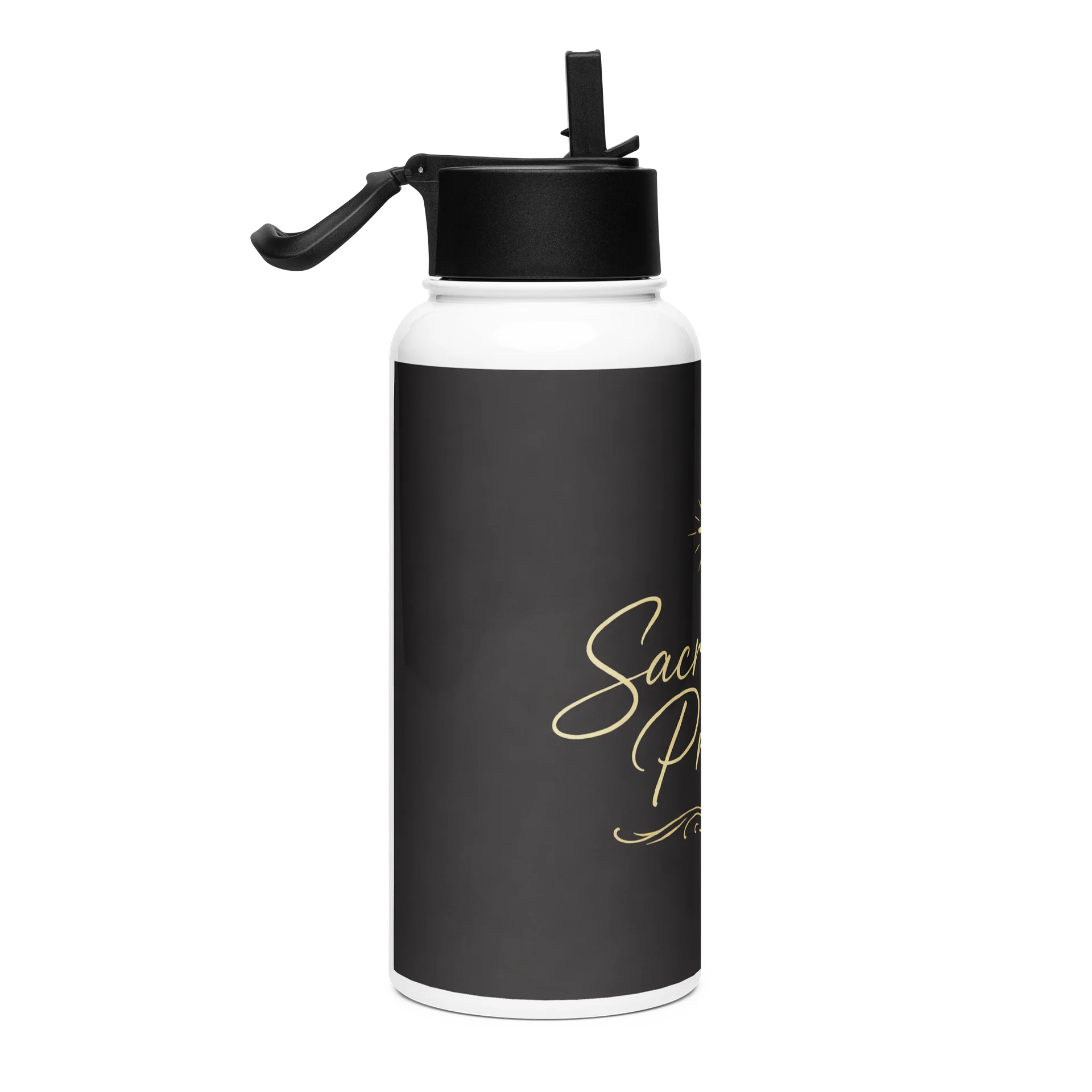 Sacred & Protected Golden Cross Stainless Steel Water Bottle product image (4)