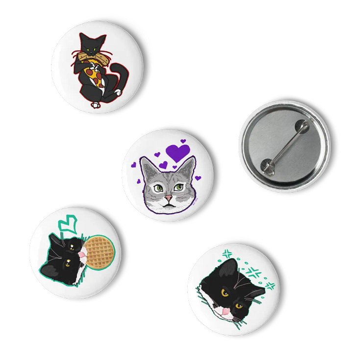 Wacky Kitties Buttons product image (2)