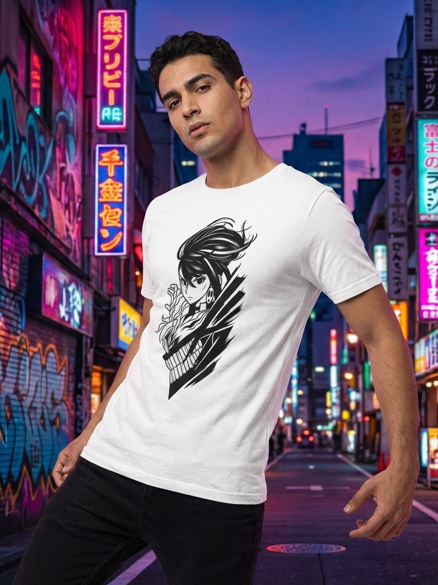 Dandadan Urban Spirit Anime Silhouette Streetwear Tee product image (1)