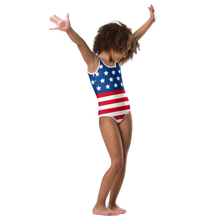 Stars and Stripes Splash: All-Over Kids Swimsuit product image (1)