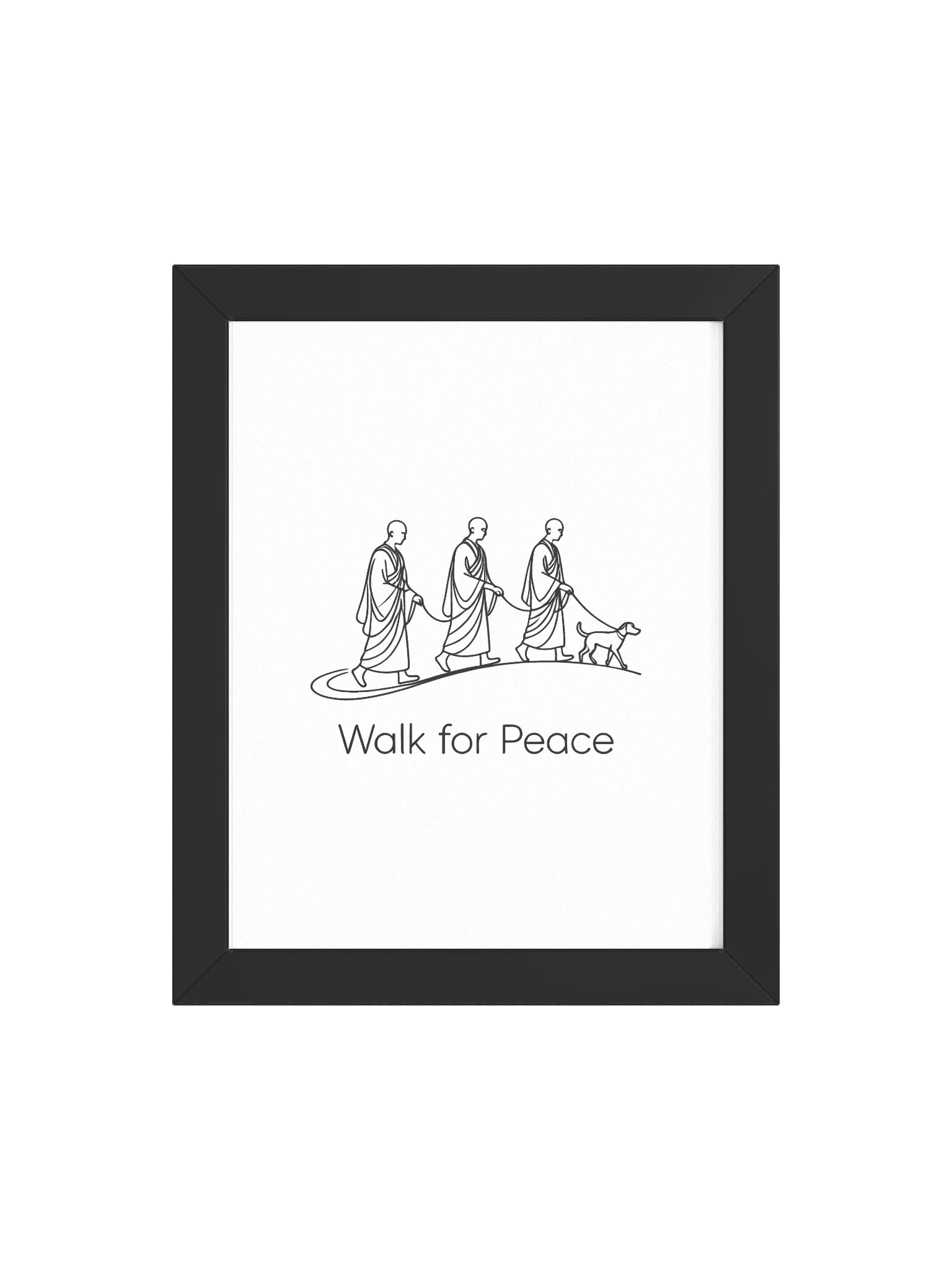 Walk for Peace Framed Poster - Light product image (2)