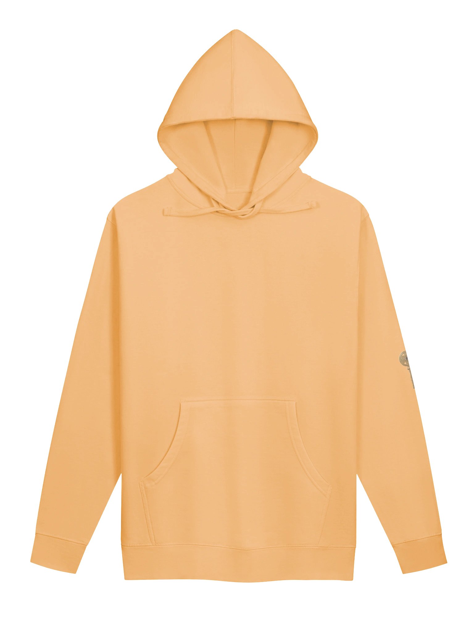 The Gatekeeper’s Key – Peach Reverse Edition (Back + Left Sleeve Print) | Unisex Midweight Hoodie product image (1)
