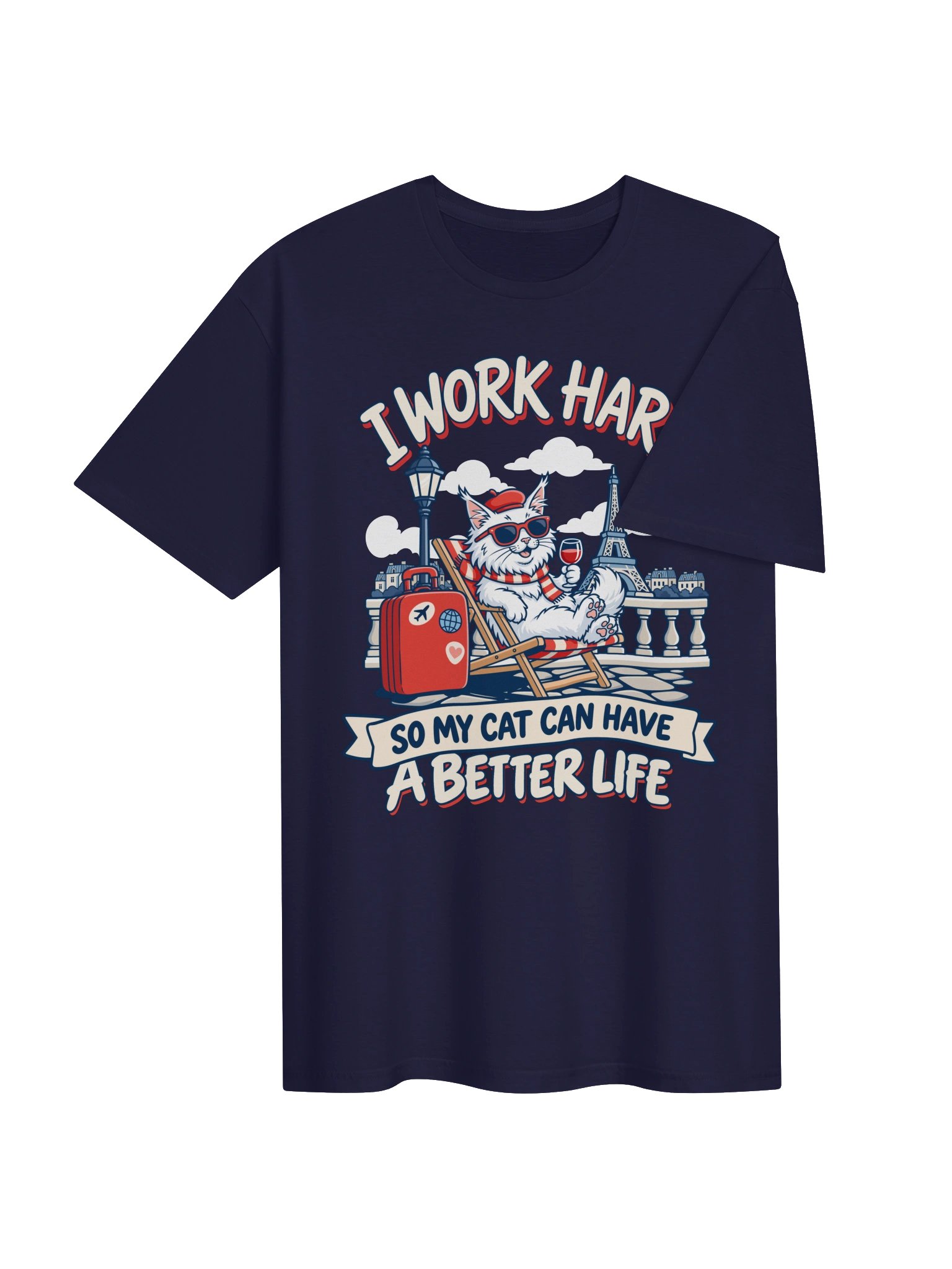 I Work Hard So My Cat Can Have a Better Life Maine Coon Cat Shirt product image (35)