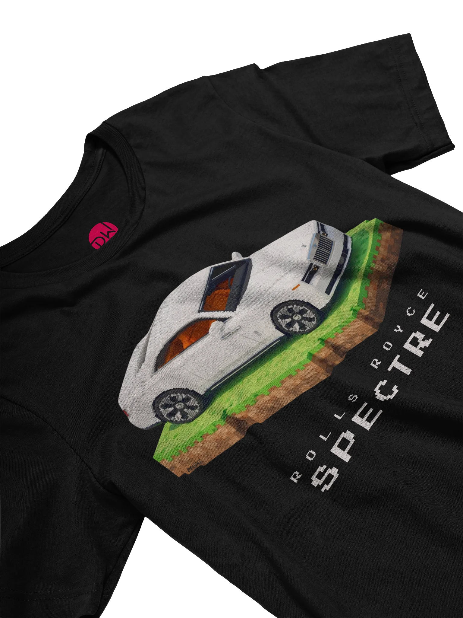 White Rolls Royce Spectre Shirt (Pixel, Retro, Minecraft) product image (3)