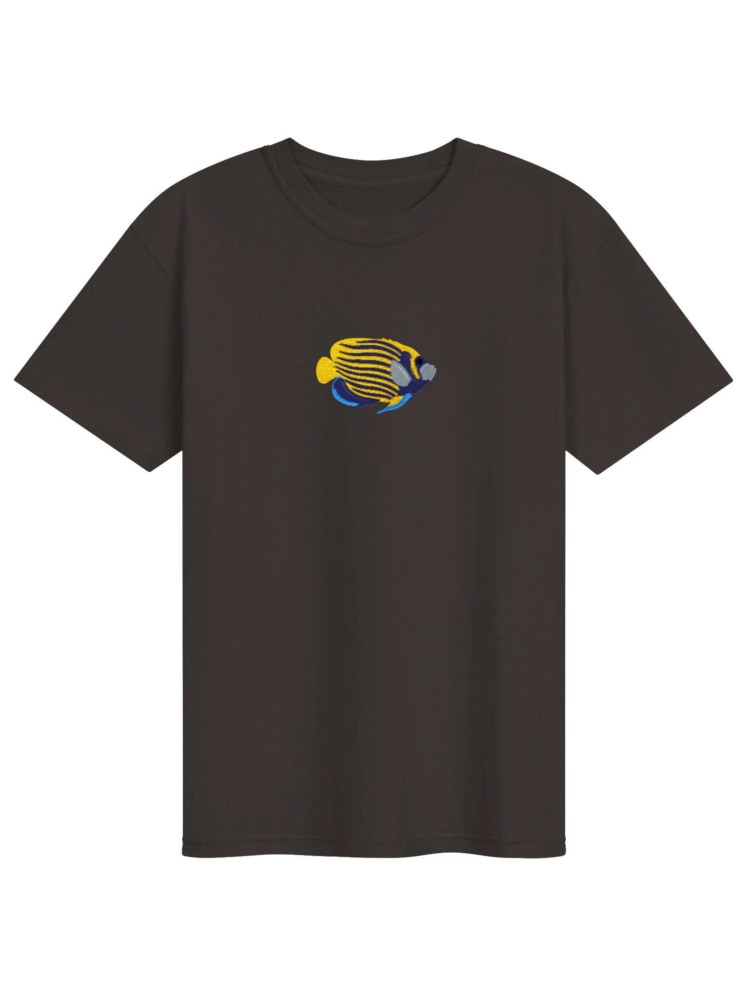Emperor Angelfish Embroidered Shirt | Pomacanthus imperator Reef Fish Tee | Saltwater Aquarium Apparel product image (5)