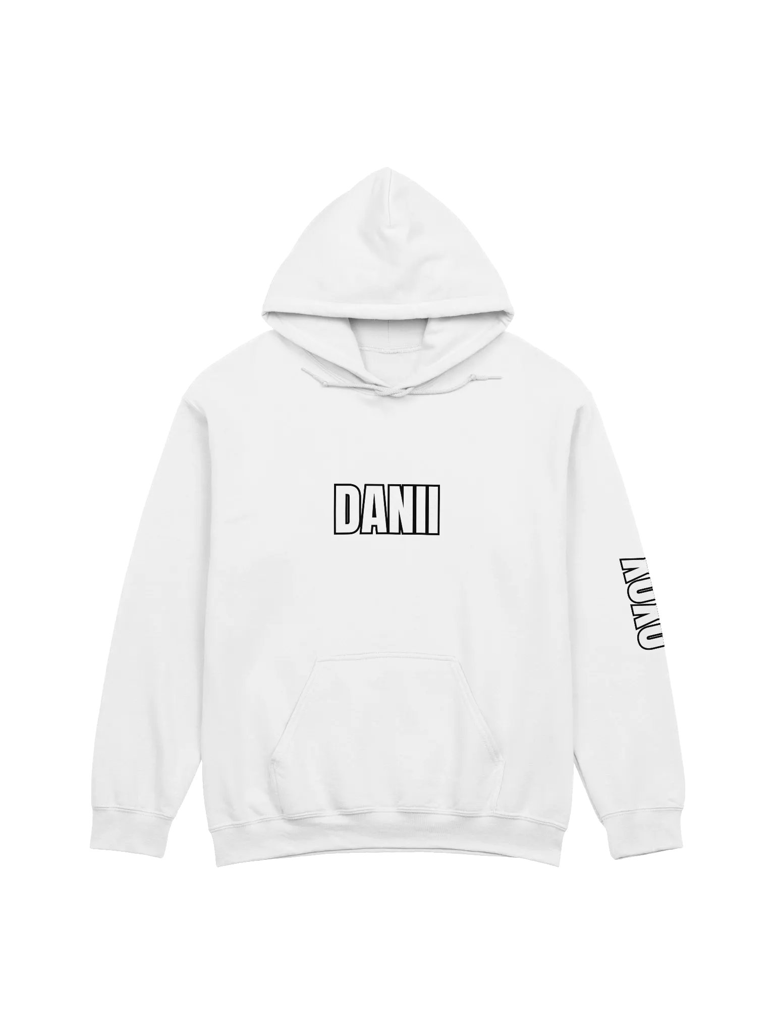 DANII XOXO WHITE HOODIE product image (1)