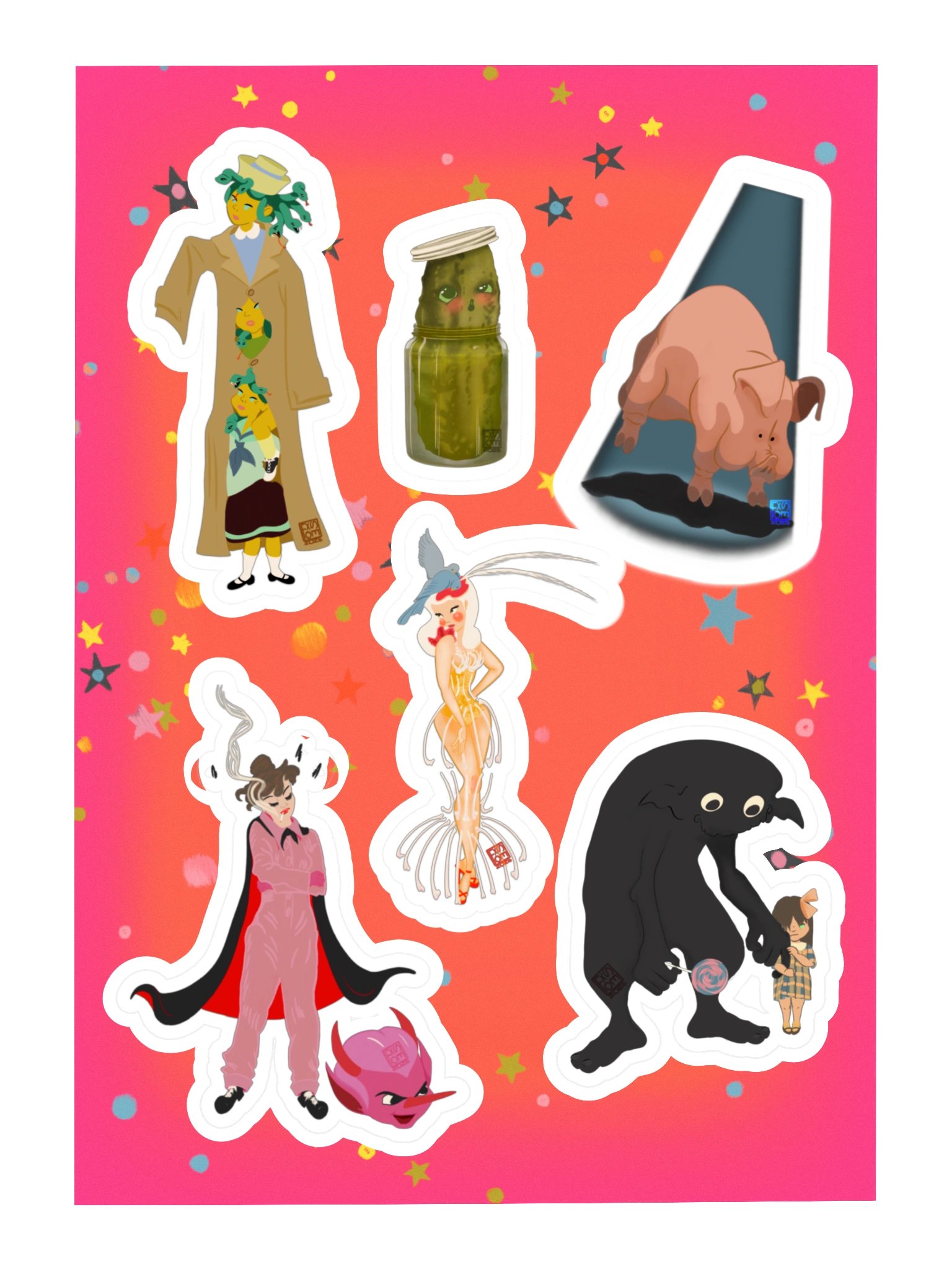 Monster Mayhem 2026 Sticker Sheet 4 product image (1)