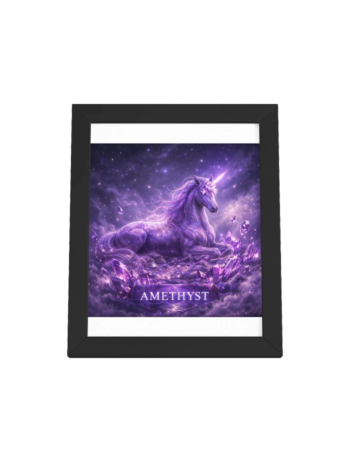 Amethyst Unicorn Framed Poster product image (97)