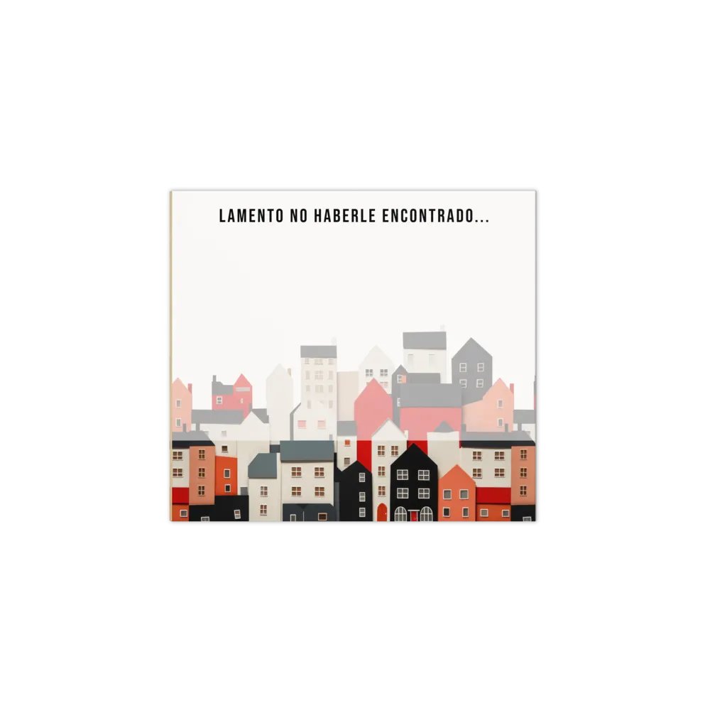 'Lamento no haberle encontrado' Townhomes Notepad product image (1)