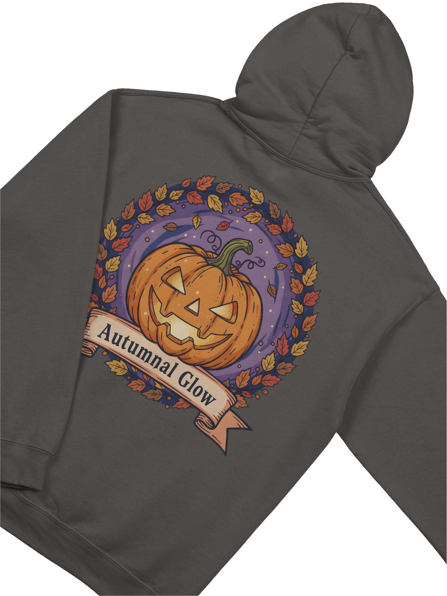 Autumnal Glow Halloween Hoodie – Cozy Pumpkin Jack-O'-Lantern Sweatshirt for Spooky Season product image (46)