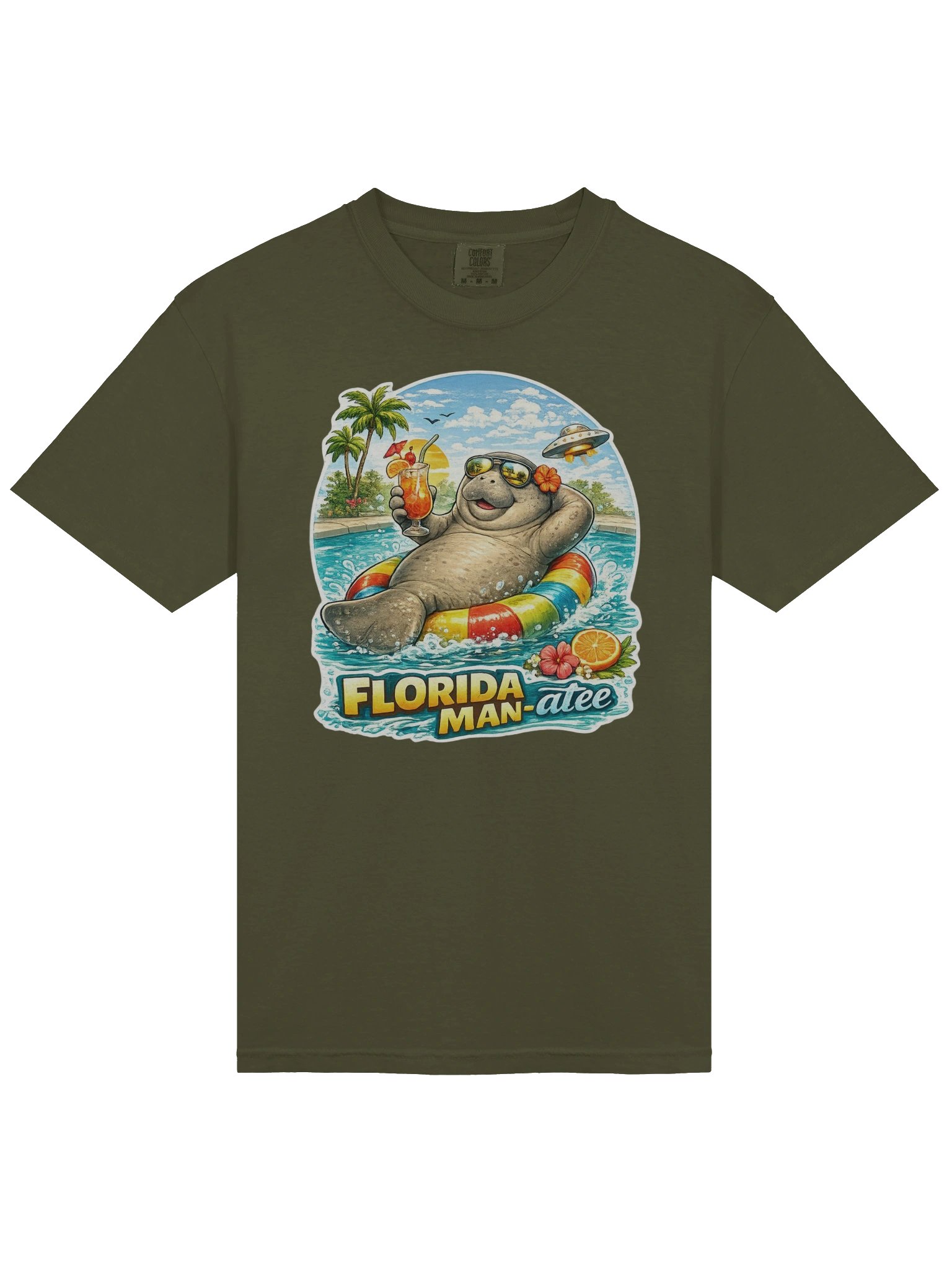 Florida Man-atee T Shirt product image (13)