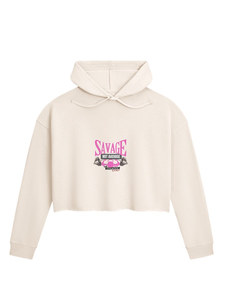 Savage Crop Hoodie | Team Weight Room Chef: product image (6)