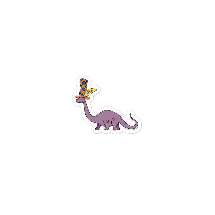 Silly Dinosaur Die Cut Sticker product image (2)