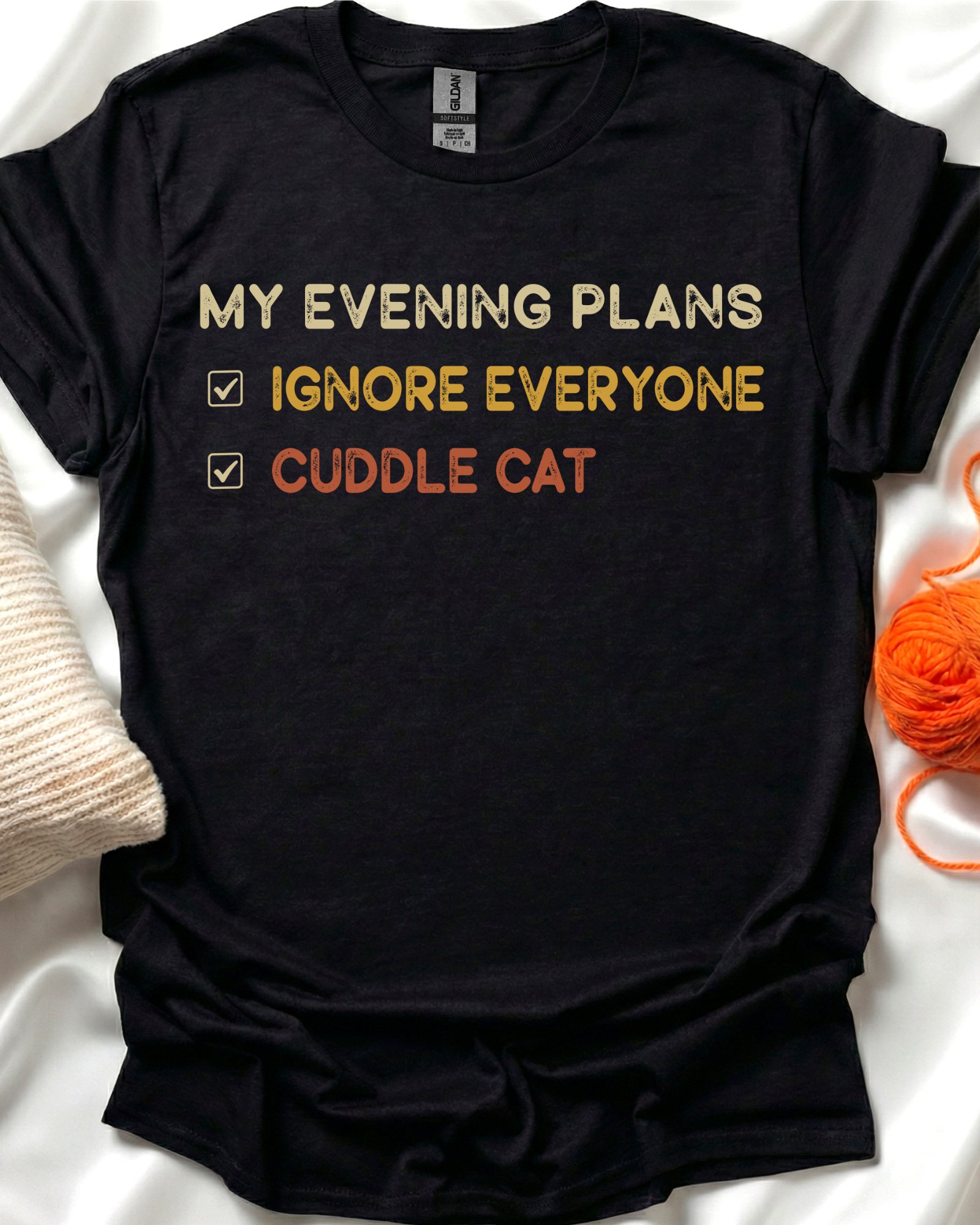 Evening Plans Cat T-Shirt product image (1)