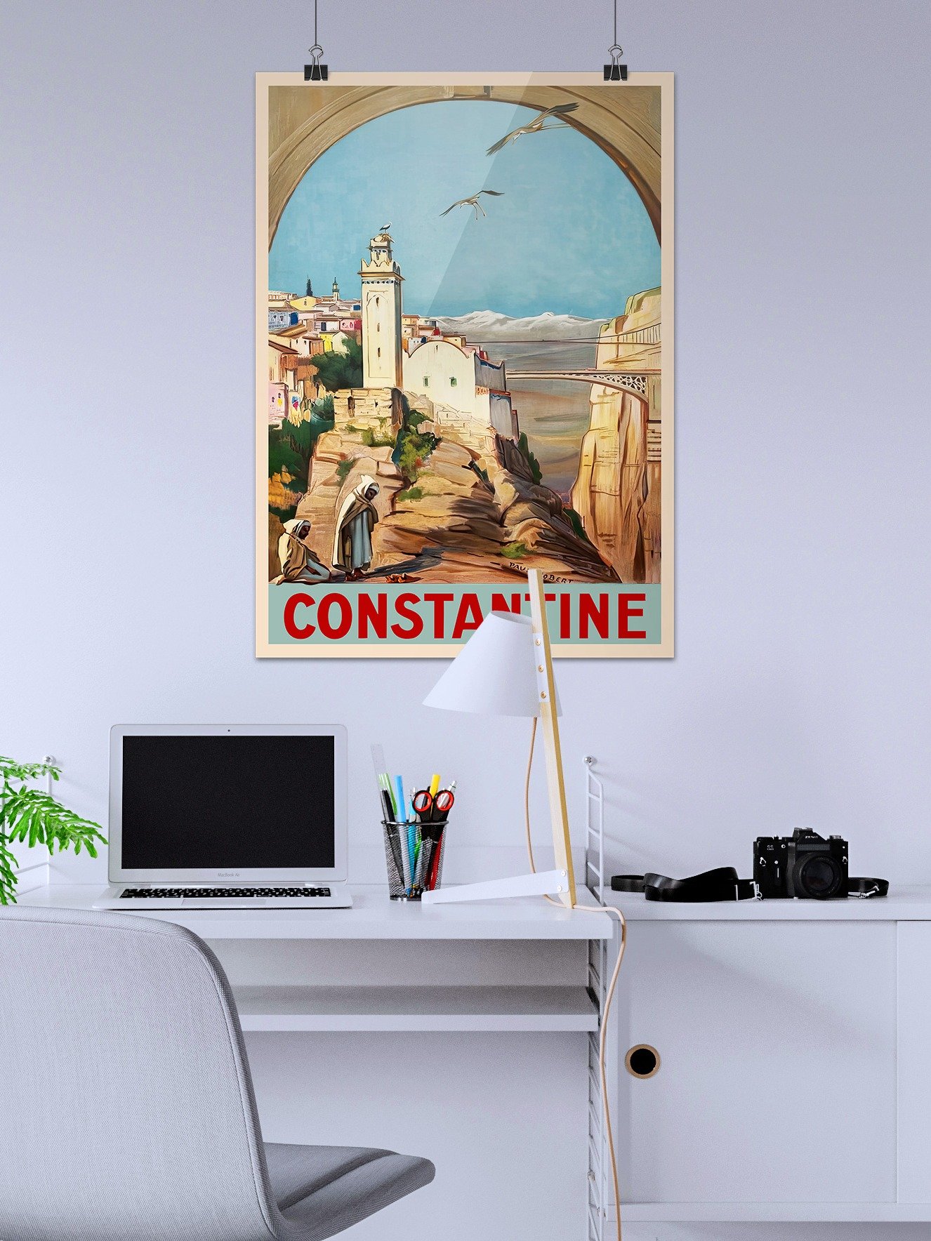 Constantine, Algeria, 1926 — retro vintage travel poster, retro travel art, retro travel wall art product image (2)
