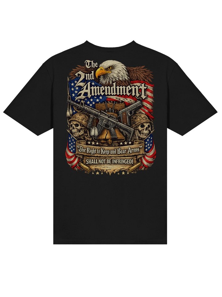 2nd Amendment Eagle Shirt – Patriotic Back Print Tee product image (2)