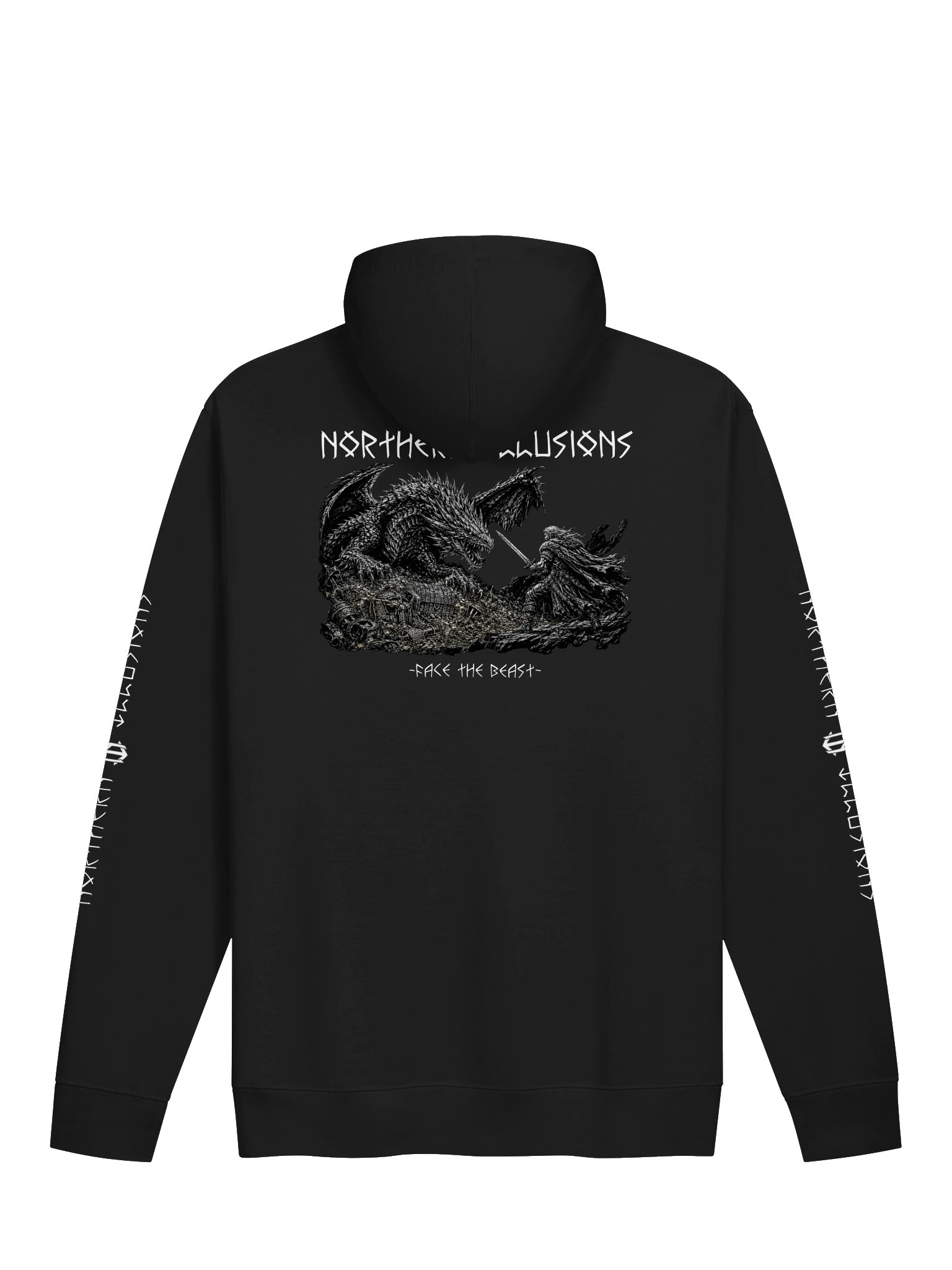 NORTHERN ILLUSIONS - Face the Beast (Fafnir & Sigurd) Hoodie product image (11)