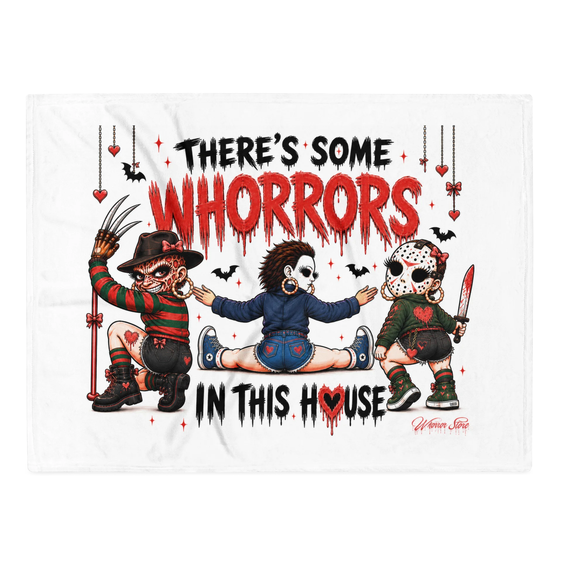 There's Some Whorrors Throw Blanket product image (1)