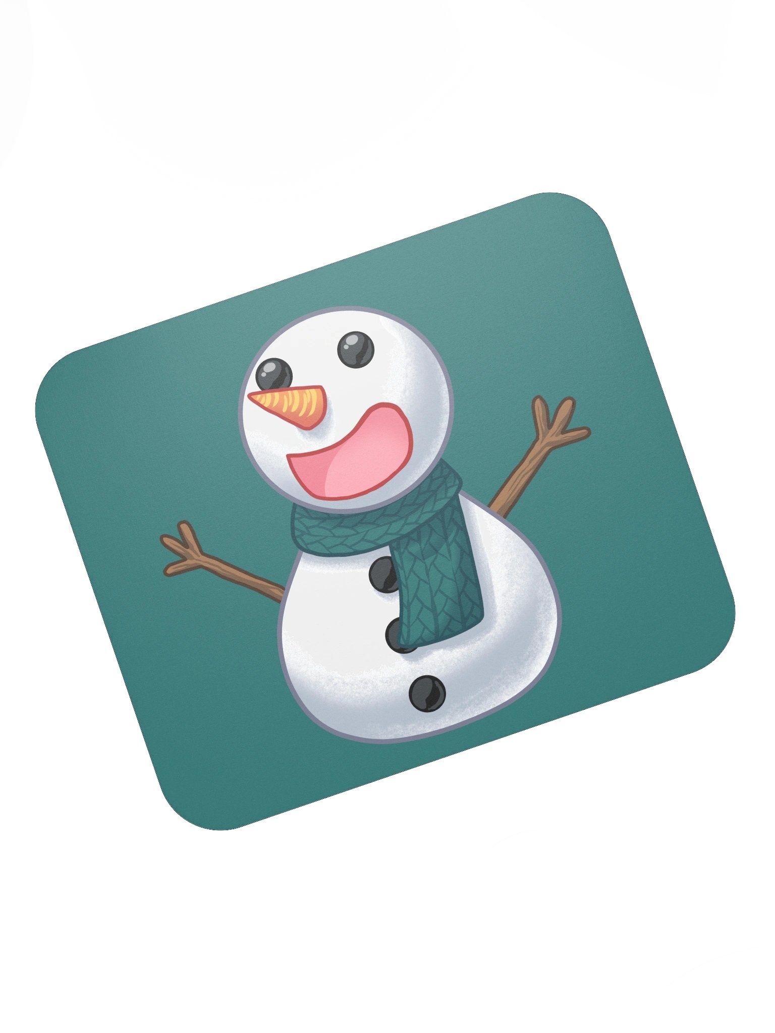 Happy Snowman Mouse Pad product image (7)