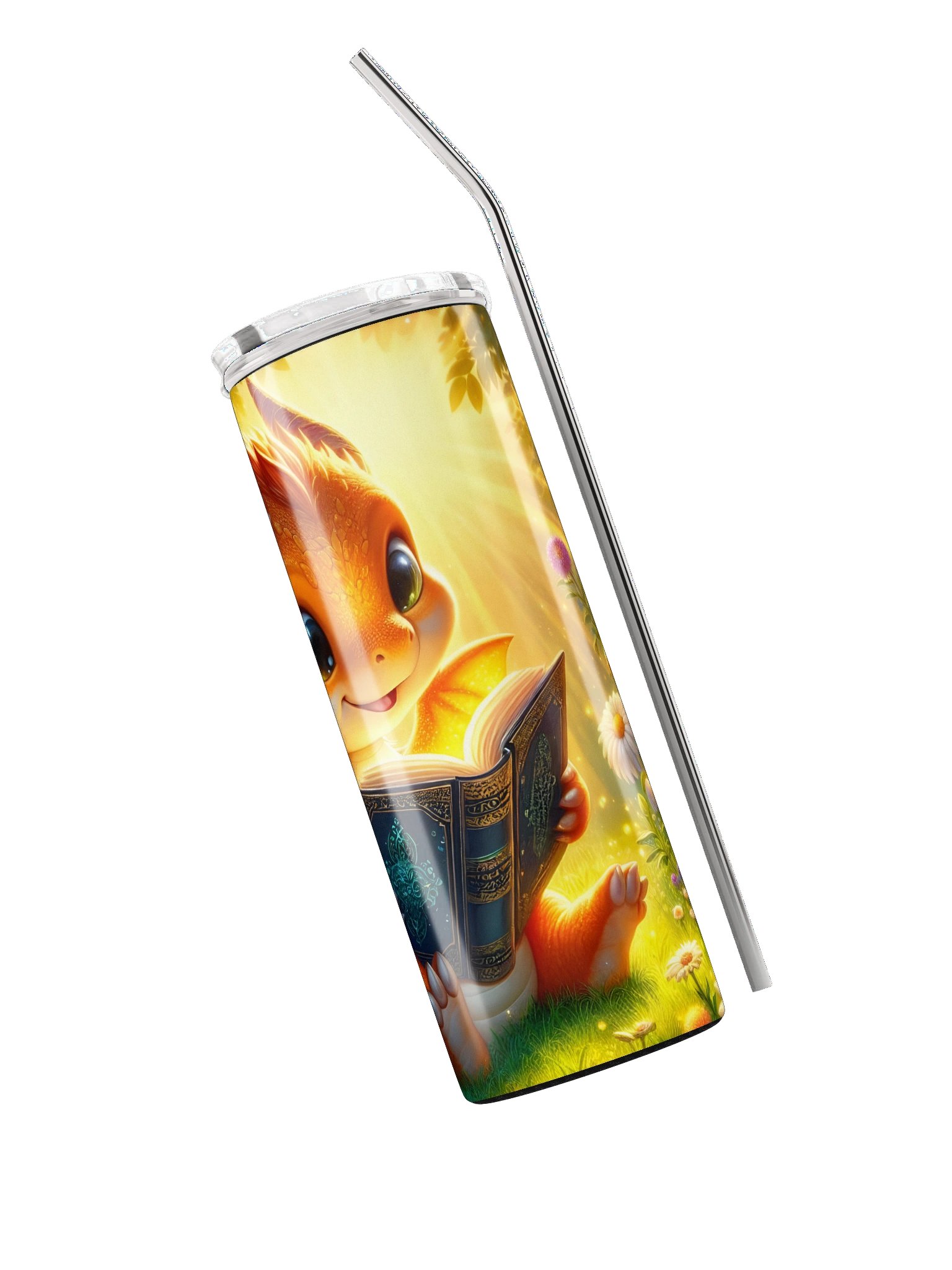 Not for Bookworms - Book Dragons Only (Gold) 20 oz. Tumbler product image (6)