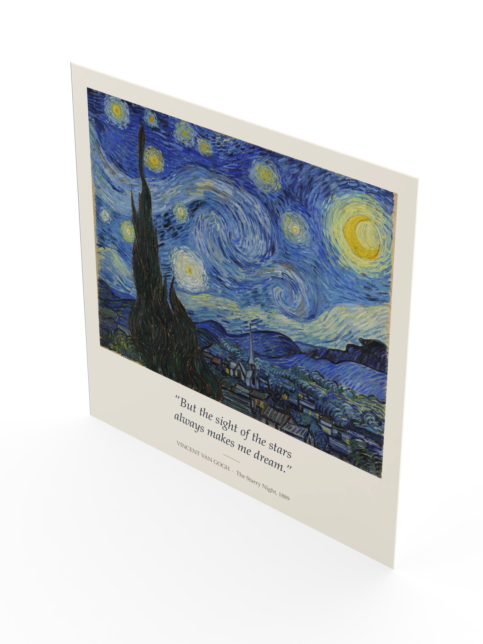 Vincent van Gogh – The Starry Night | The Stars Make Me Dream Poster product image (4)