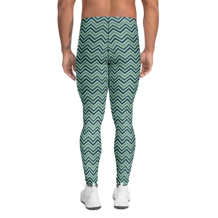 Comfortable Men’s Leggings Chevron Zig Zag Print product image (2)