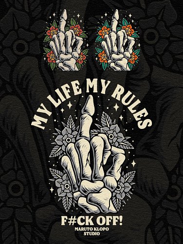 “ MY LIFE MY RULES ”
Premade Design Available for Sale ✅

• Exclusive — sold to one buyer only
• Text & colors can be adjuste...