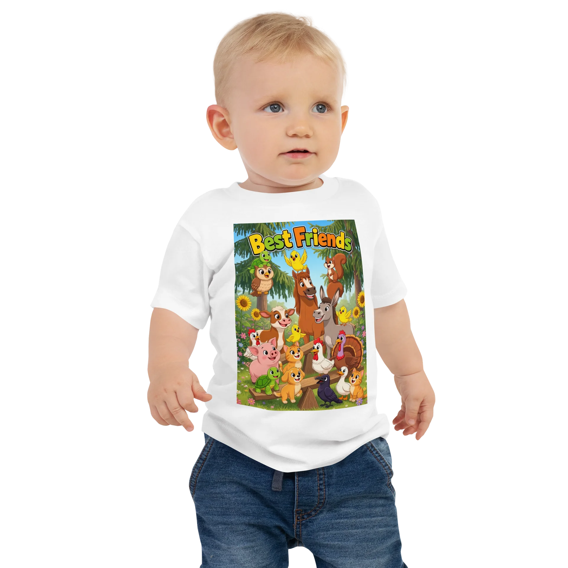 Cute Best Friends Animal Baby T-shirt product image (1)